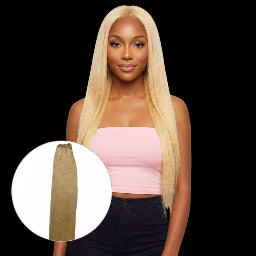 Raw Blonde Straight 100% Human Hair Bundles by Private Label