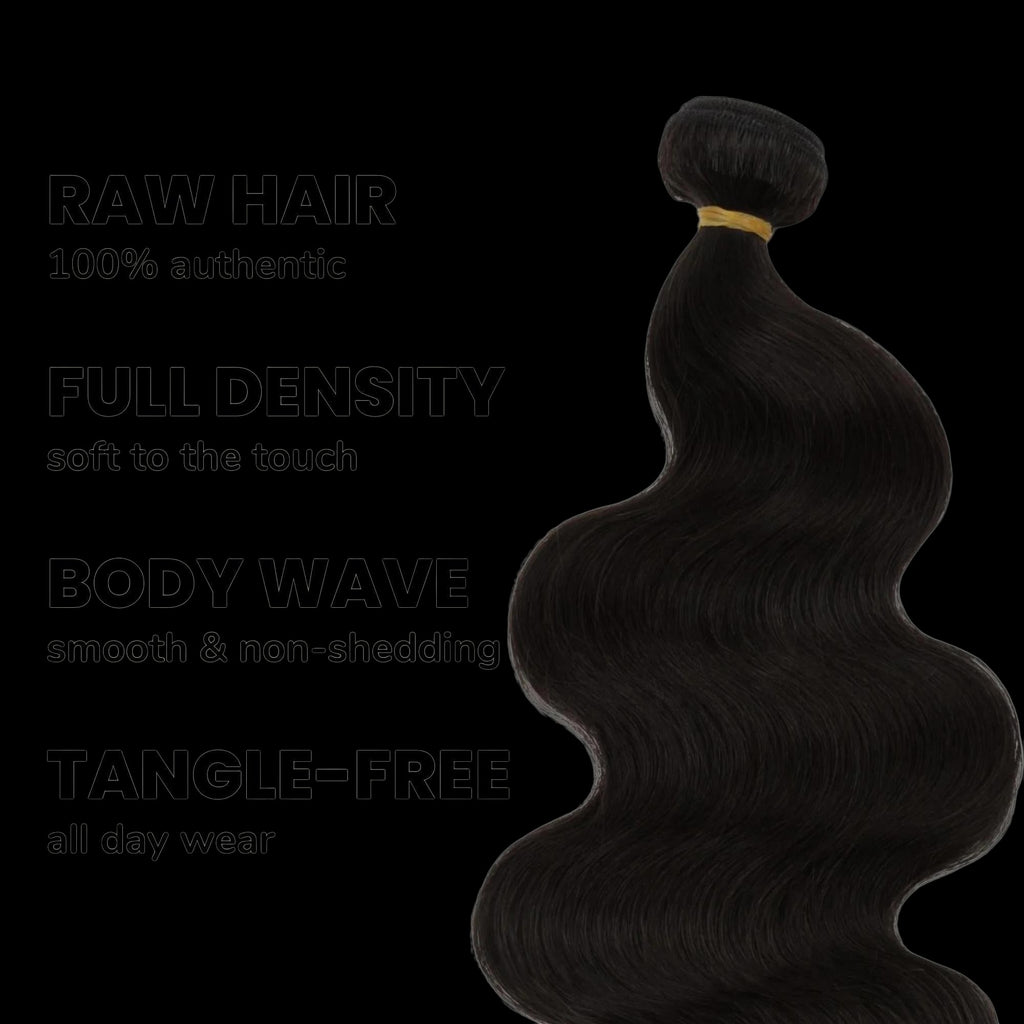 Raw Brazilian Body Wave 100% Human Hair Bundles by Private Label
