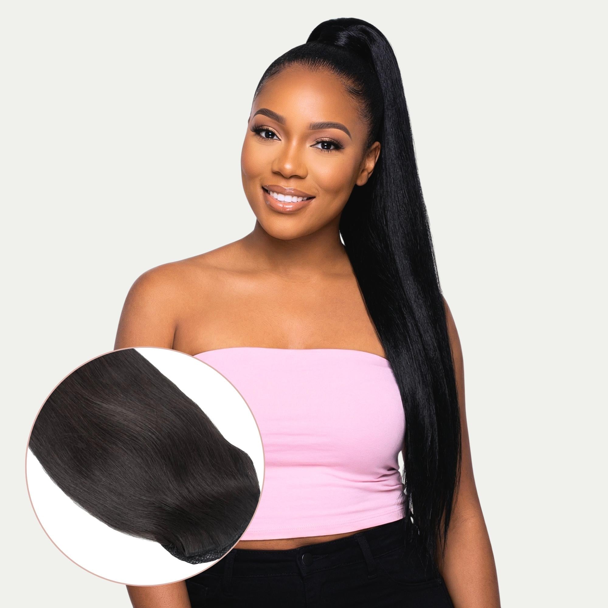 Raw Straight 100% Human Hair Ponytail Extension by Private Label