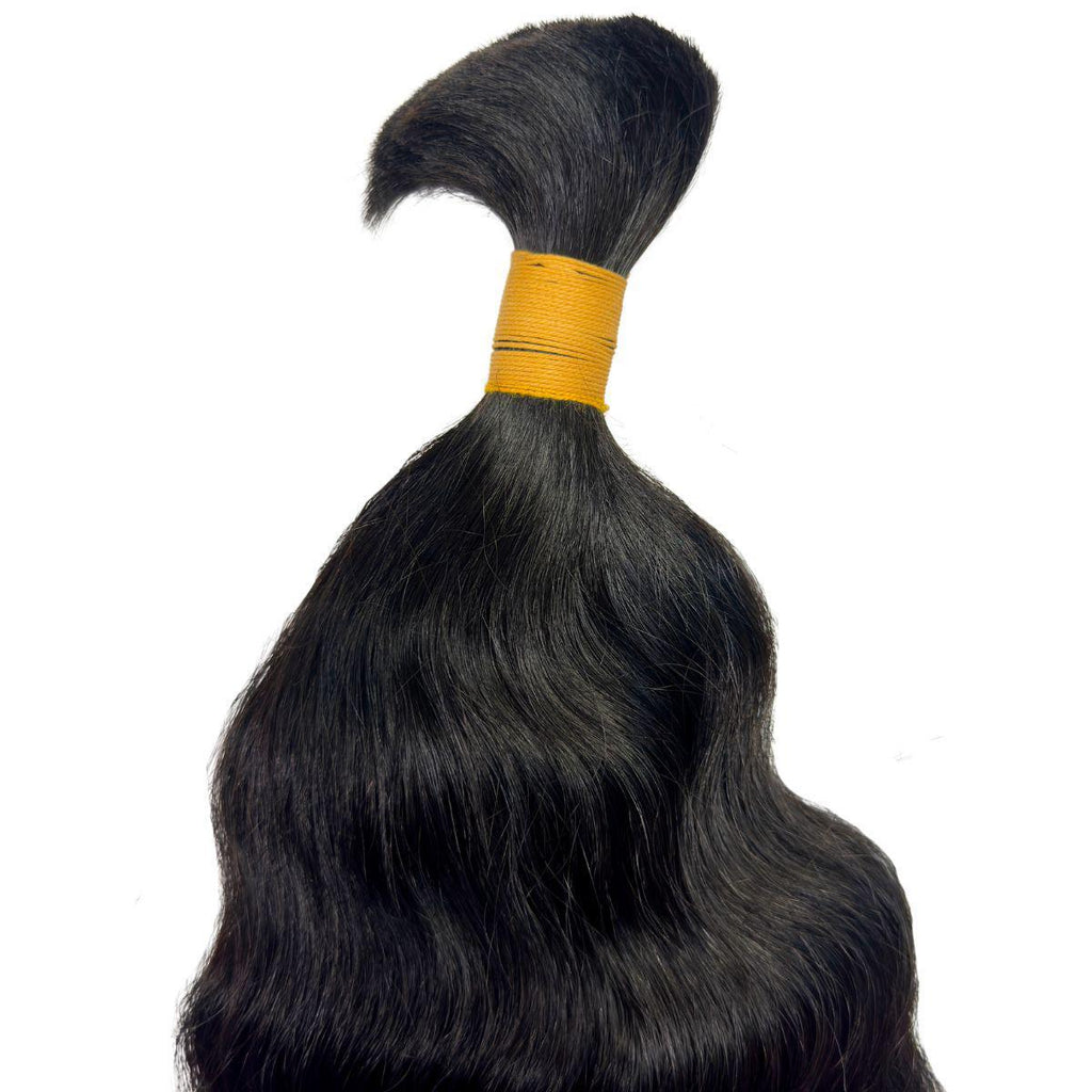 Raw Indian Curly Bulk 100% Human Braiding Hair by Private Label