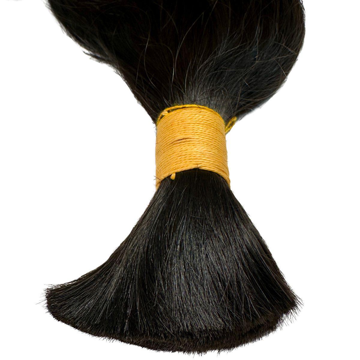 Raw Indian Wavy Bulk 100% Human Braiding Hair by Private Label