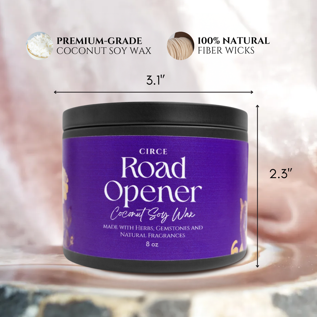 Road Opener Candle — 8‑oz Ritual to Remove Obstacles by Circe Boutique