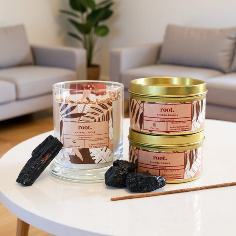 Root Chakra Luxe Natural Coconut Wax Scented Candle by The Good Shaman