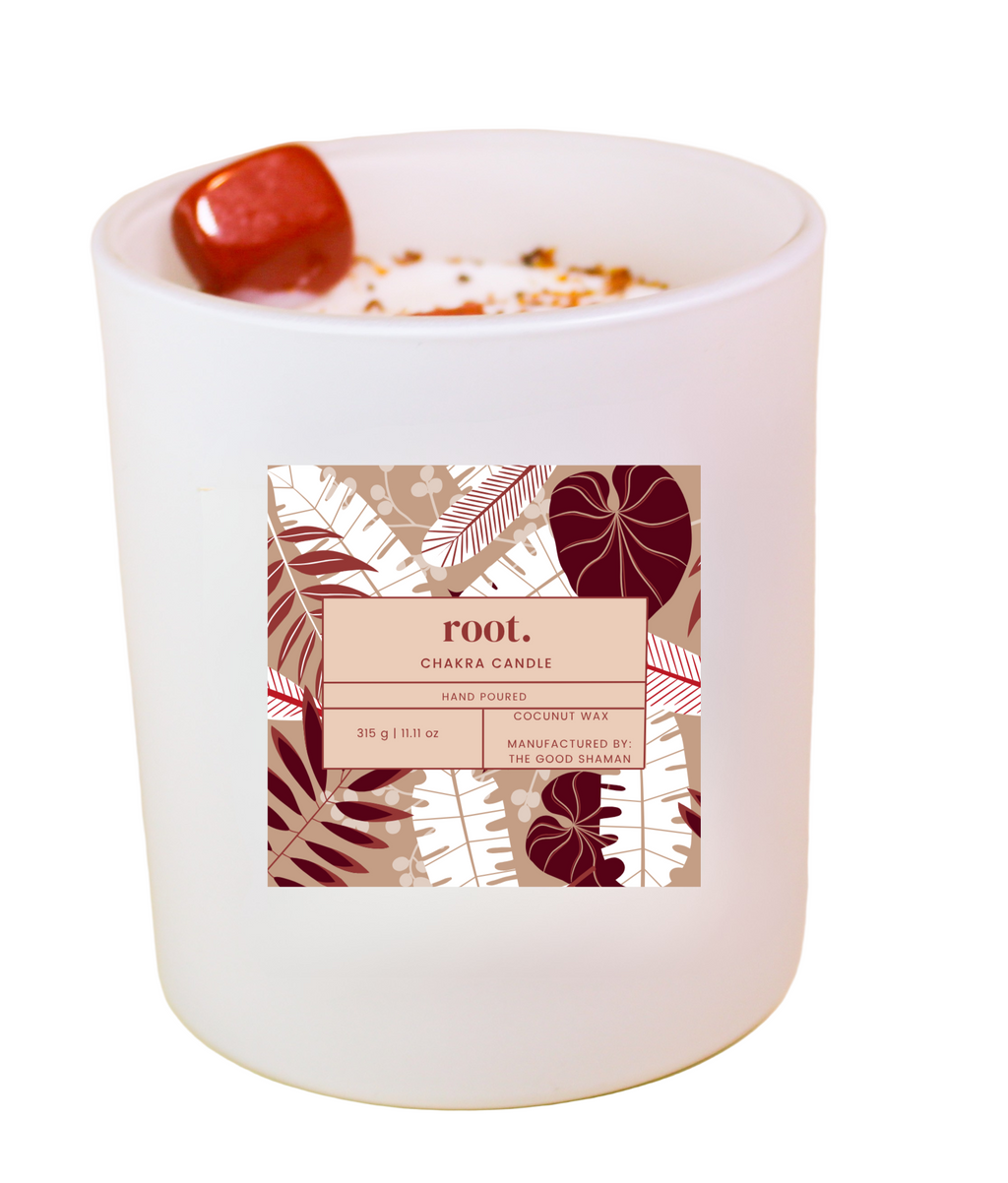 Root Chakra Luxe Natural Coconut Wax Scented Candle by The Good Shaman