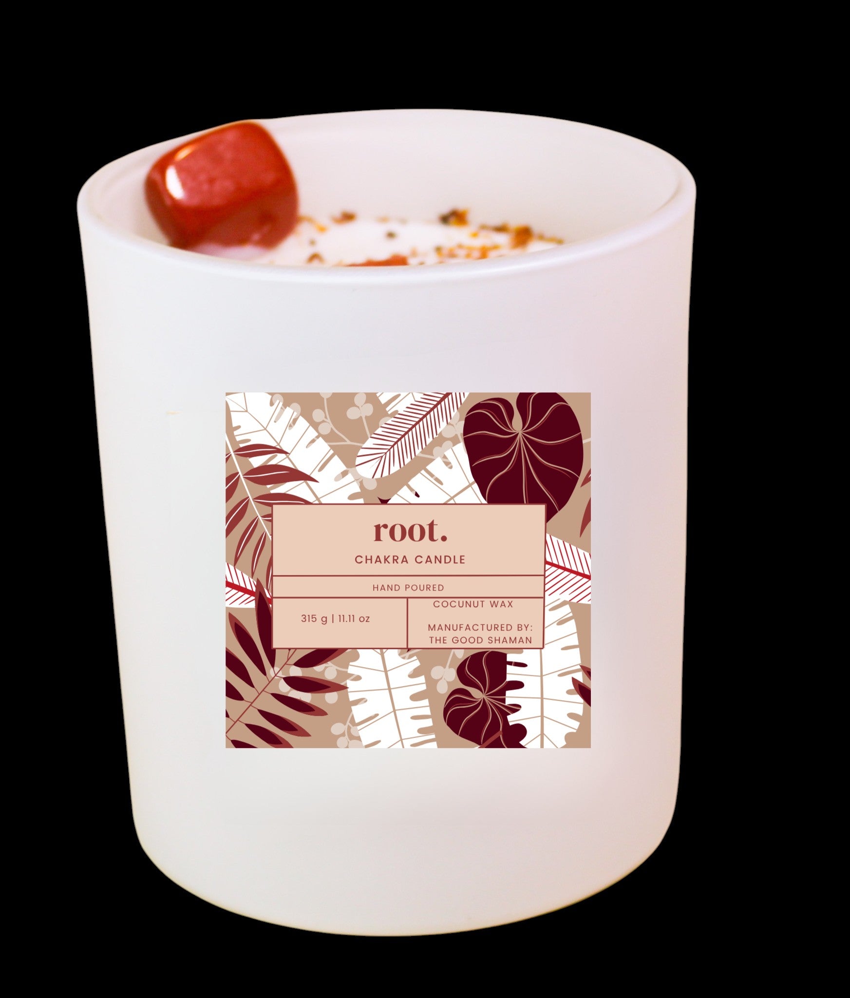 Root Chakra Luxe Natural Coconut Wax Scented Candle by The Good Shaman
