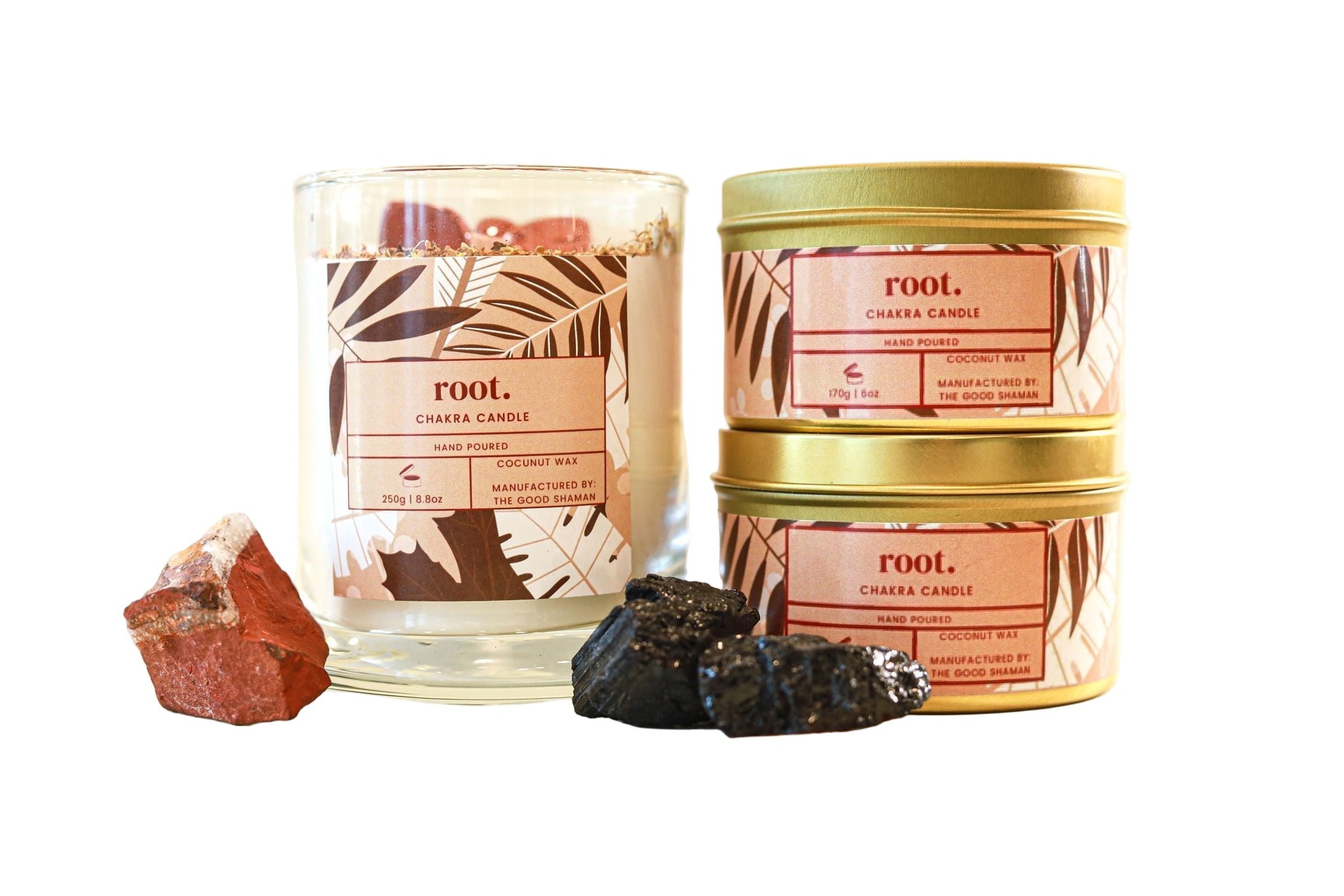 Root Chakra Luxe Natural Coconut Wax Scented Candle by The Good Shaman