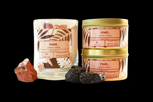 Root Chakra Luxe Natural Coconut Wax Scented Candle - AetherLux.Shop