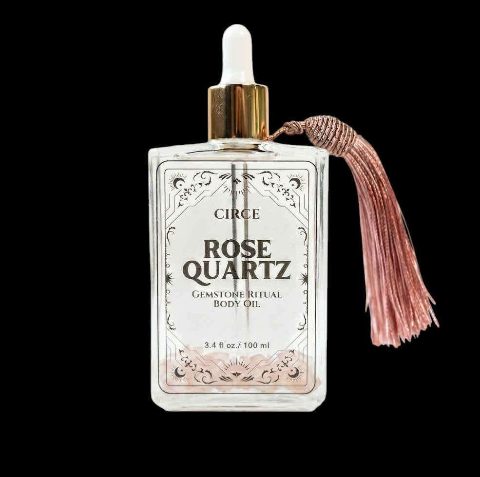 Rose Quartz Body Oil – Crystal Self-Love & Glow | 3.4 oz by Circe Boutique