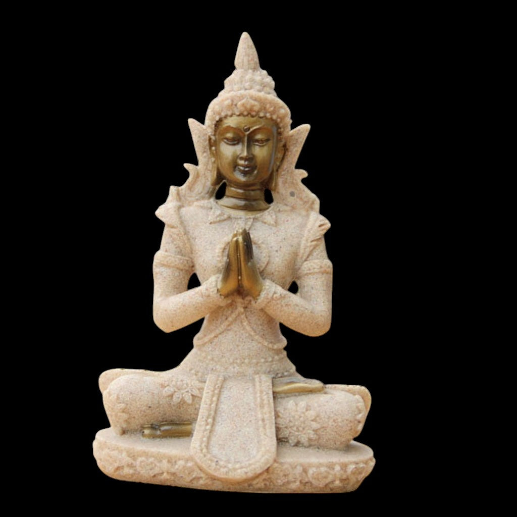Miniature Sandstone Meditation Buddha by The Good Shaman