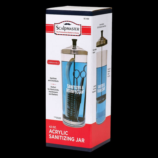 Scalpmaster Acrylic Sanitizing Jar 42oz by Beauty Supply 123 Outlet