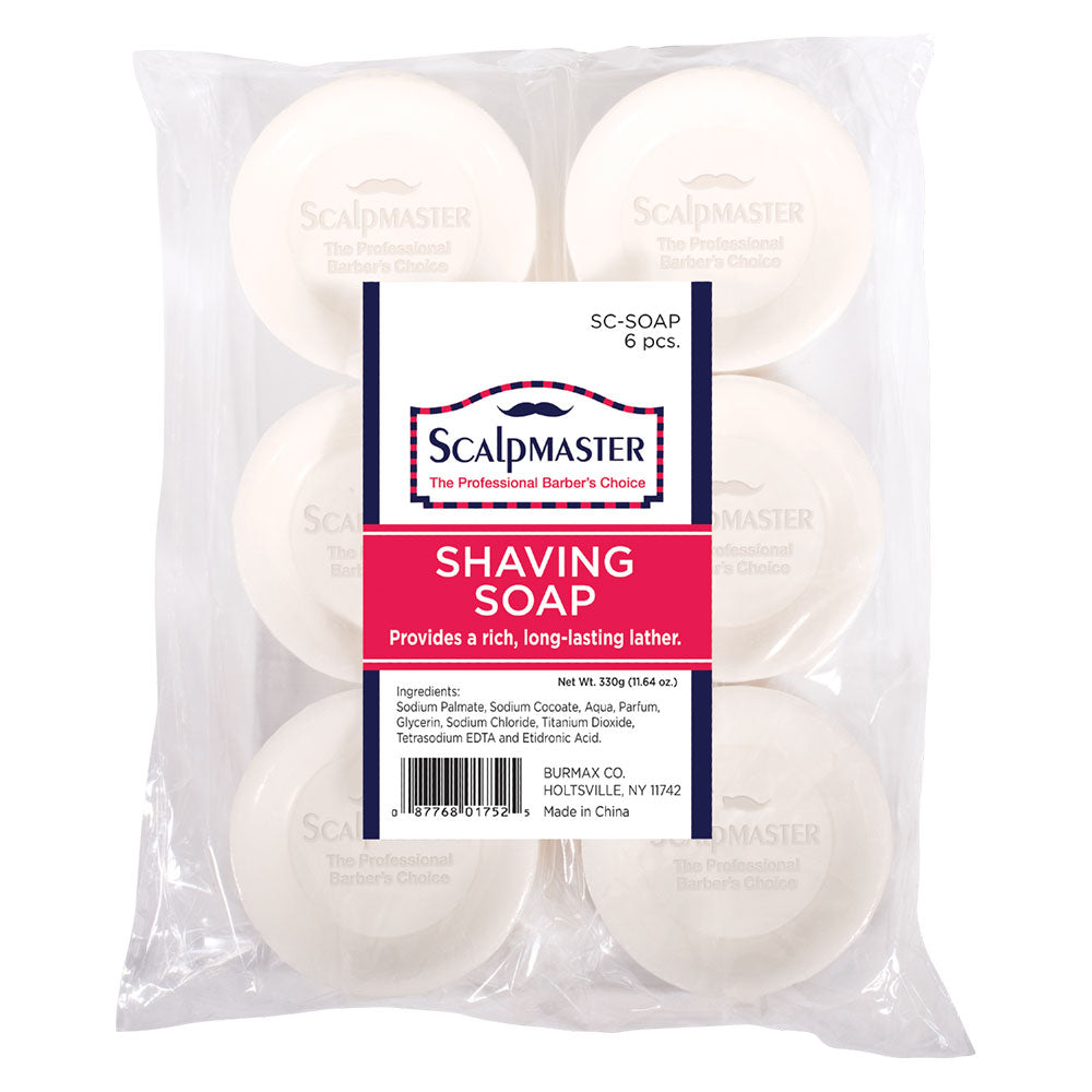 Scalpmaster Shaving Soap, 6 Count by Beauty Supply 123 Outlet