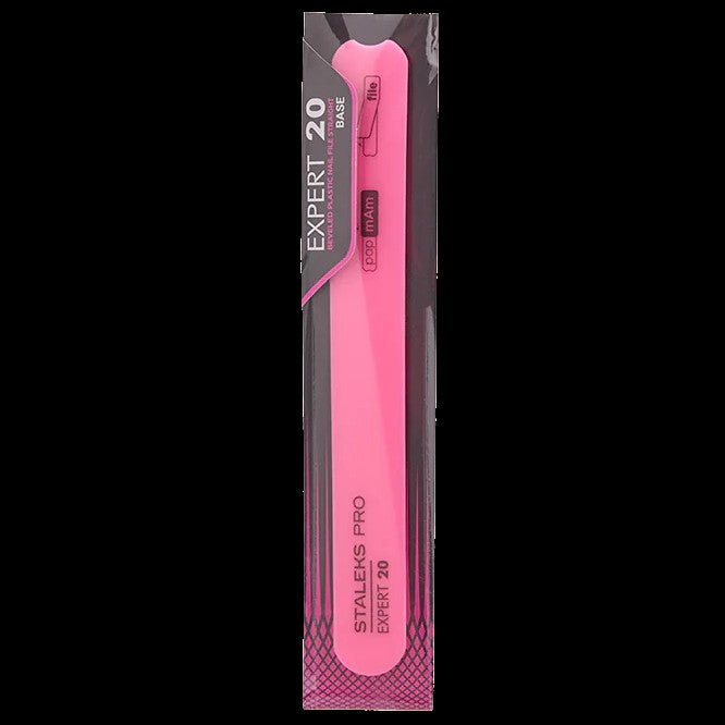 STALEKS BEVELED STRAIGHT PLASTIC NAIL FILE (BASE), EXPERT 20, SPBE-20 - STALEKS™ by kvadrat store