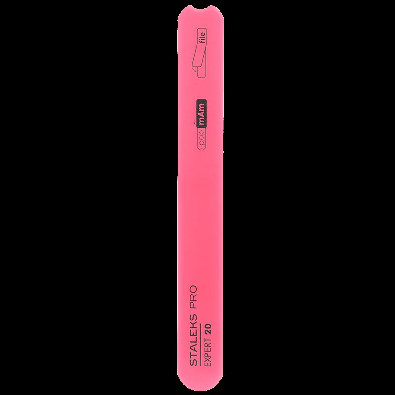 STALEKS BEVELED STRAIGHT PLASTIC NAIL FILE (BASE), EXPERT 20, SPBE-20 - STALEKS™ by kvadrat store