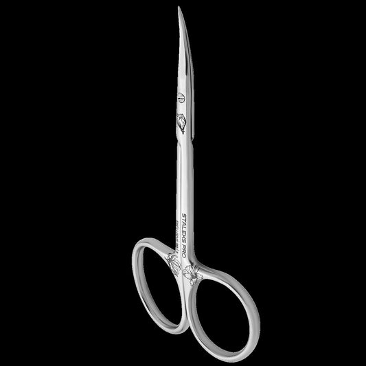 STALEKS PRO EXCLUSIVE 20 TYPE 1 PROFESSIONAL CUTICLE SCISSORS WITH NARROW TIPS SHORTENED HANDLES MAGNOLIA SX-20/1M- STALEKS™ by kvadrat store