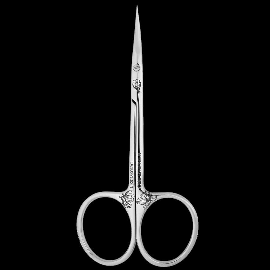 STALEKS PRO EXCLUSIVE 20 TYPE 1 PROFESSIONAL CUTICLE SCISSORS WITH NARROW TIPS SHORTENED HANDLES MAGNOLIA SX-20/1M- STALEKS™ by kvadrat store