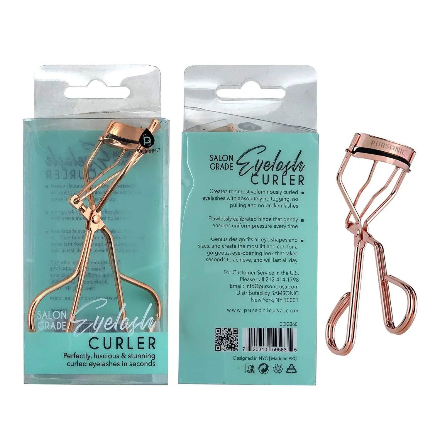 Salon Grade Eyelash Curler by Pursonic by VYSN