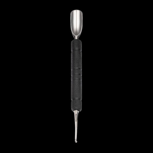 Satin Edge Rubber Grip Cuticle Pusher and Spoon Nail Cleaner by Beauty Supply 123 Outlet
