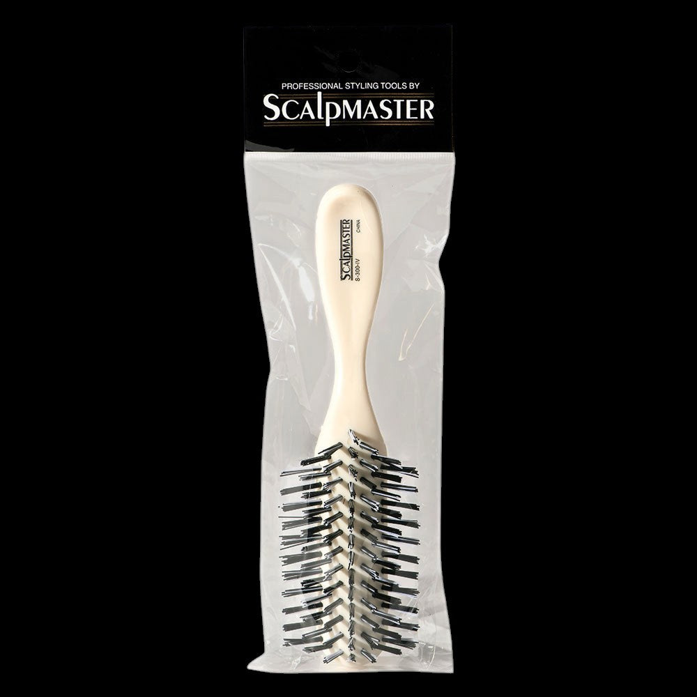 Scalpmaster 7 Row Brush - Ivory by Beauty Supply 123 Outlet
