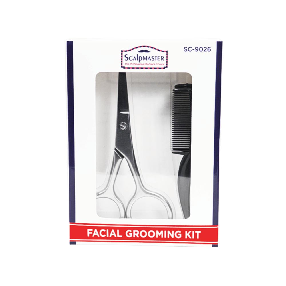 Scalpmaster Men's Facial Grooming Kit - 3pc by Beauty Supply 123 Outlet