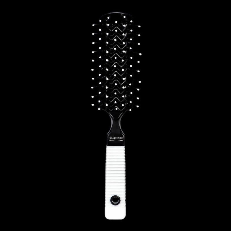 Scalpmaster 7 Row Vent Brush w/ Rubber Grip Handle by Beauty Supply 123 Outlet