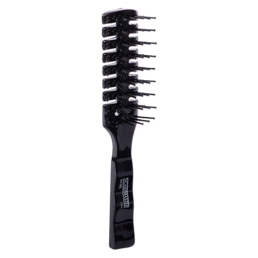 Scalpmaster 7 Row Vent Hair Stylist Brush - Black by Beauty Supply 123 Outlet