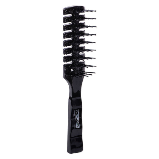 Scalpmaster 7 Row Vent Hair Stylist Brush - Black