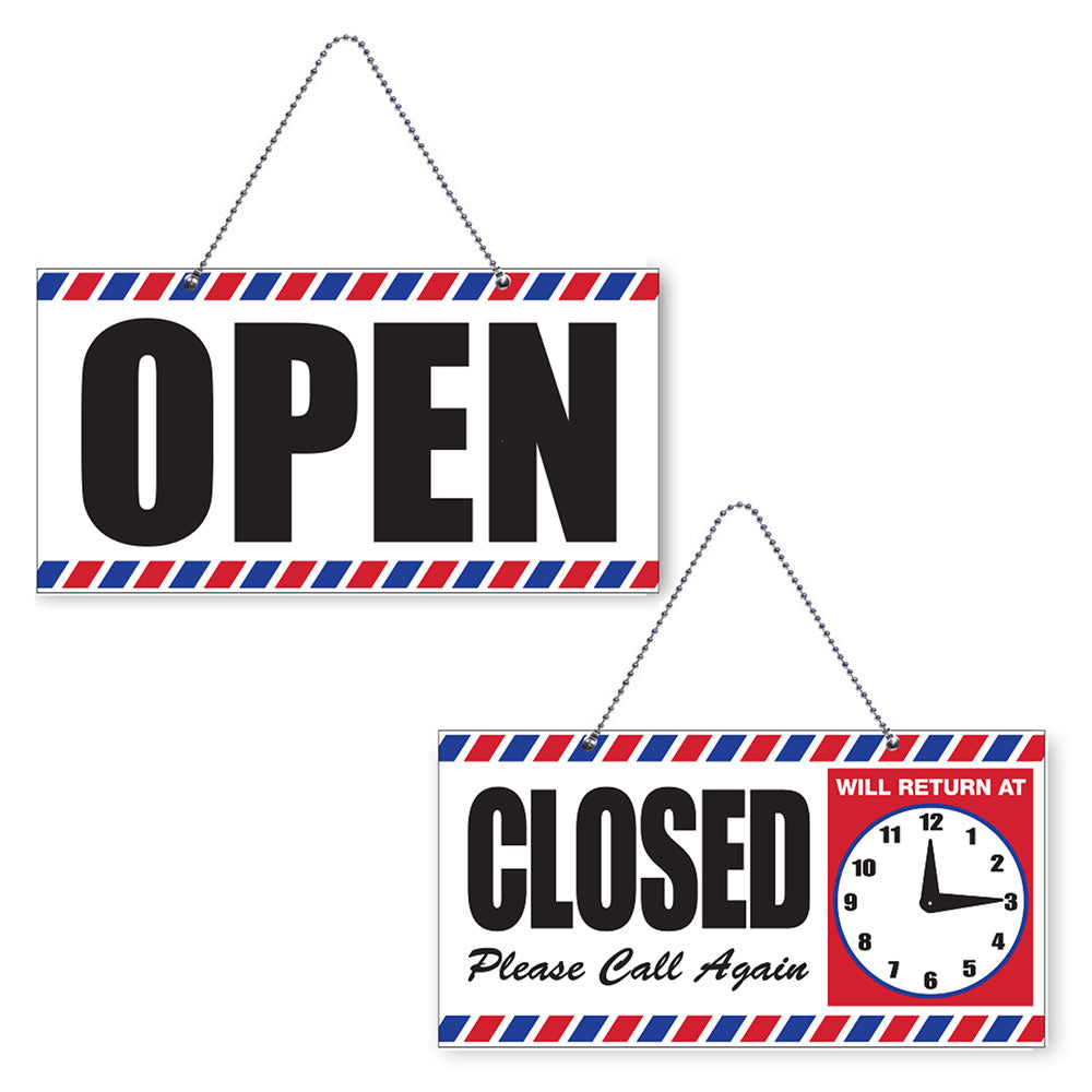 Scalpmaster Open/Closed Sign with Clock by Beauty Supply 123 Outlet