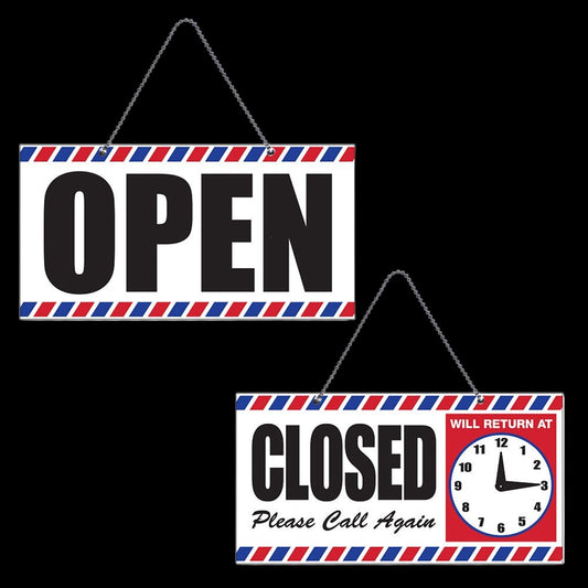 Scalpmaster Open/Closed Sign with Clock by Beauty Supply 123 Outlet