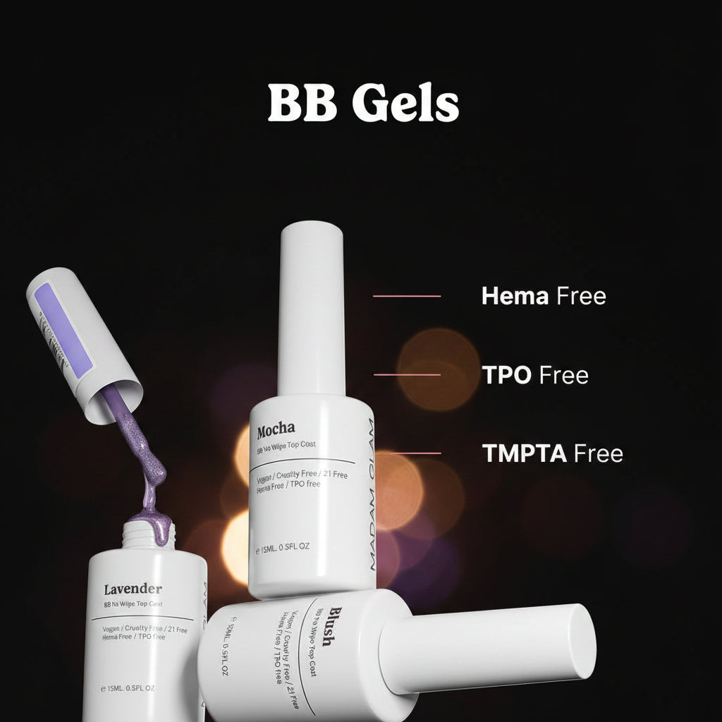 White BB No Wipe Top Coat by Madam Glam