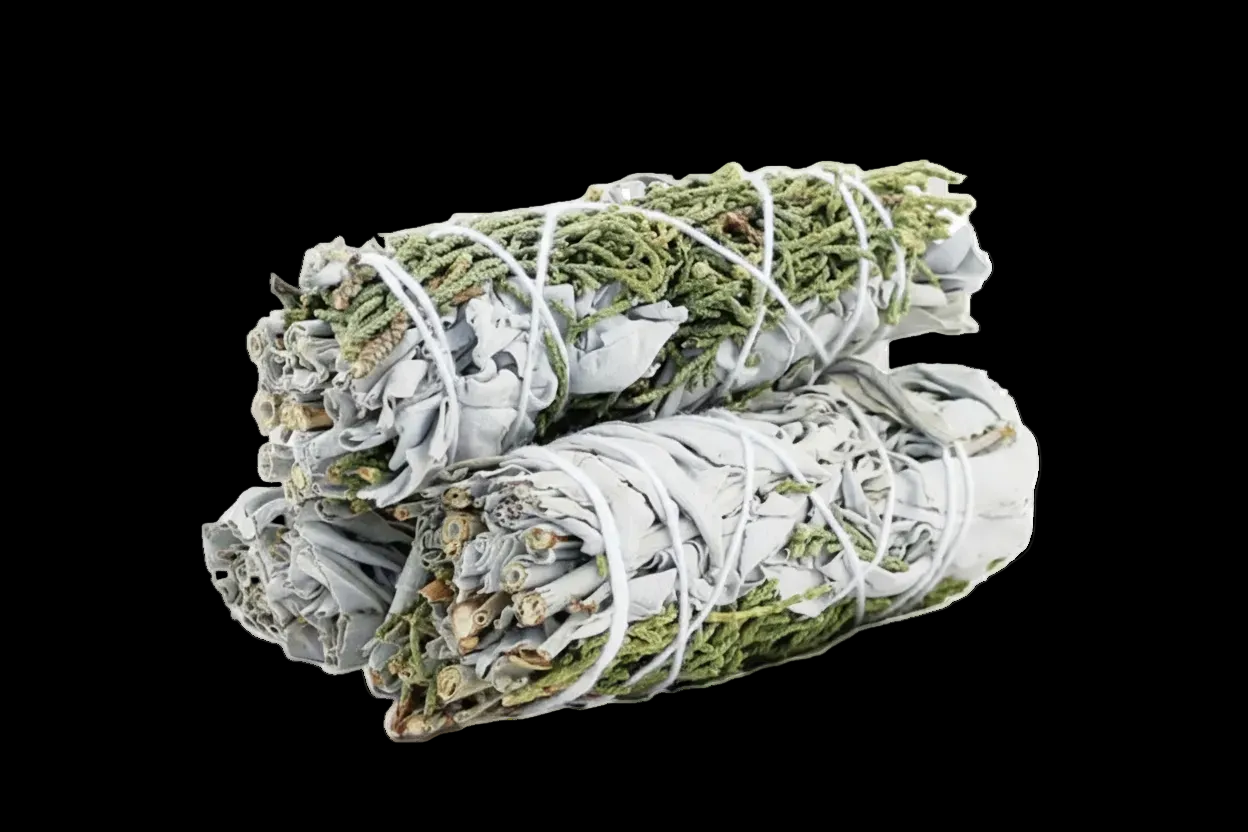 Juniper & White Sage Smudge Stick (4 in.) by Sacred Crystals