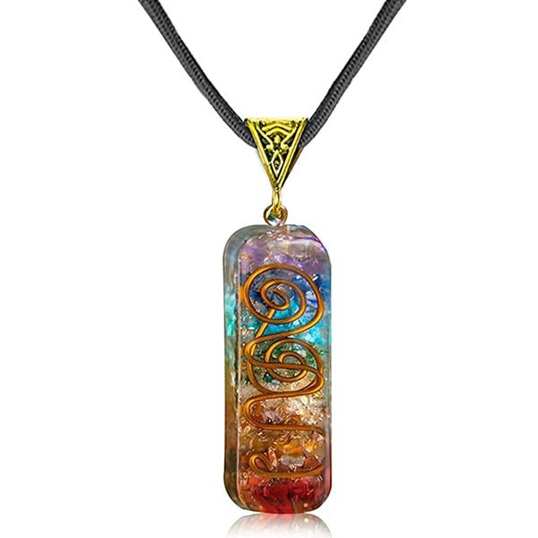 Reiki Healing 7 Chakra Orgone Necklace by The Good Shaman