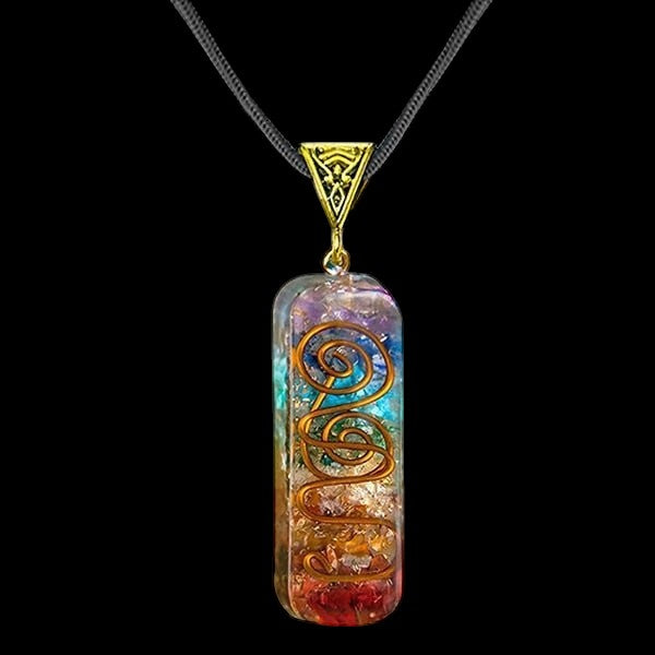 Reiki Healing 7 Chakra Orgone Necklace by The Good Shaman