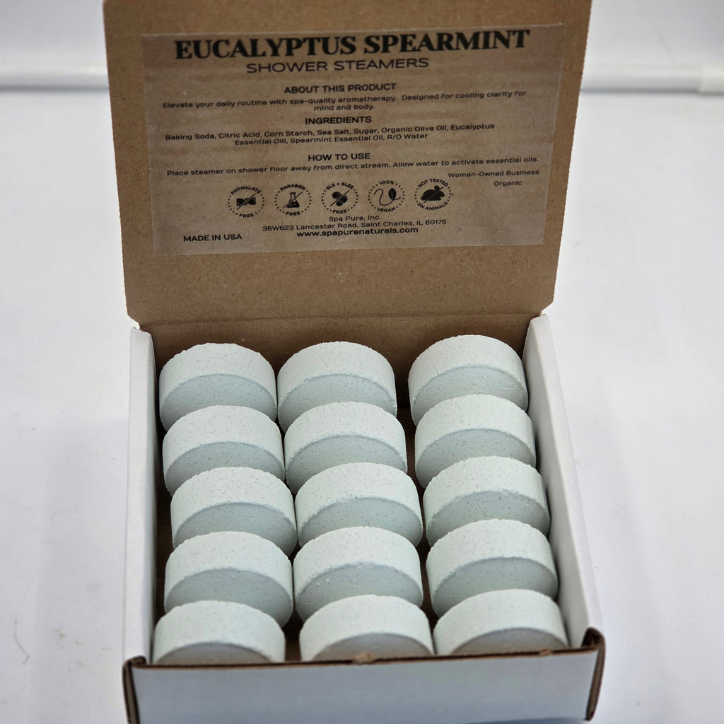 Eucalyptus Mint - Breathe Easy Shower Steamers - Sinus Relief Eucalyptus Menthol (15 count)