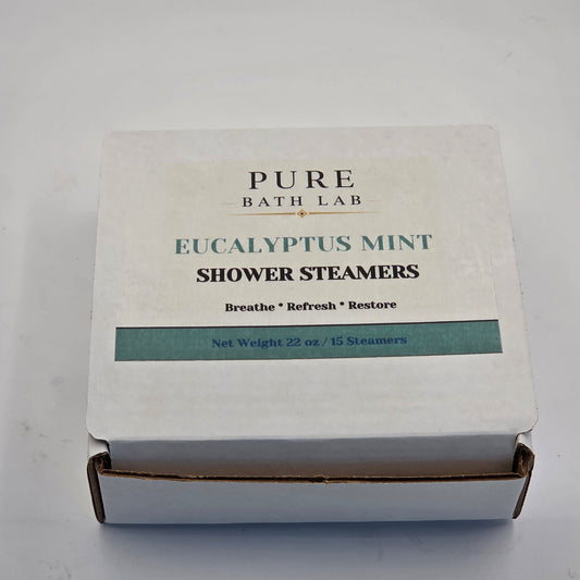 Eucalyptus Mint - Breathe Easy Shower Steamers - Sinus Relief Eucalyptus Menthol (15 count)