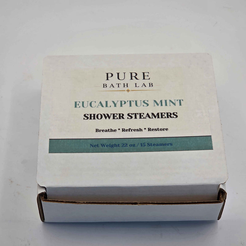 Eucalyptus Mint - Breathe Easy Shower Steamers - Sinus Relief Eucalyptus Menthol (15 count)