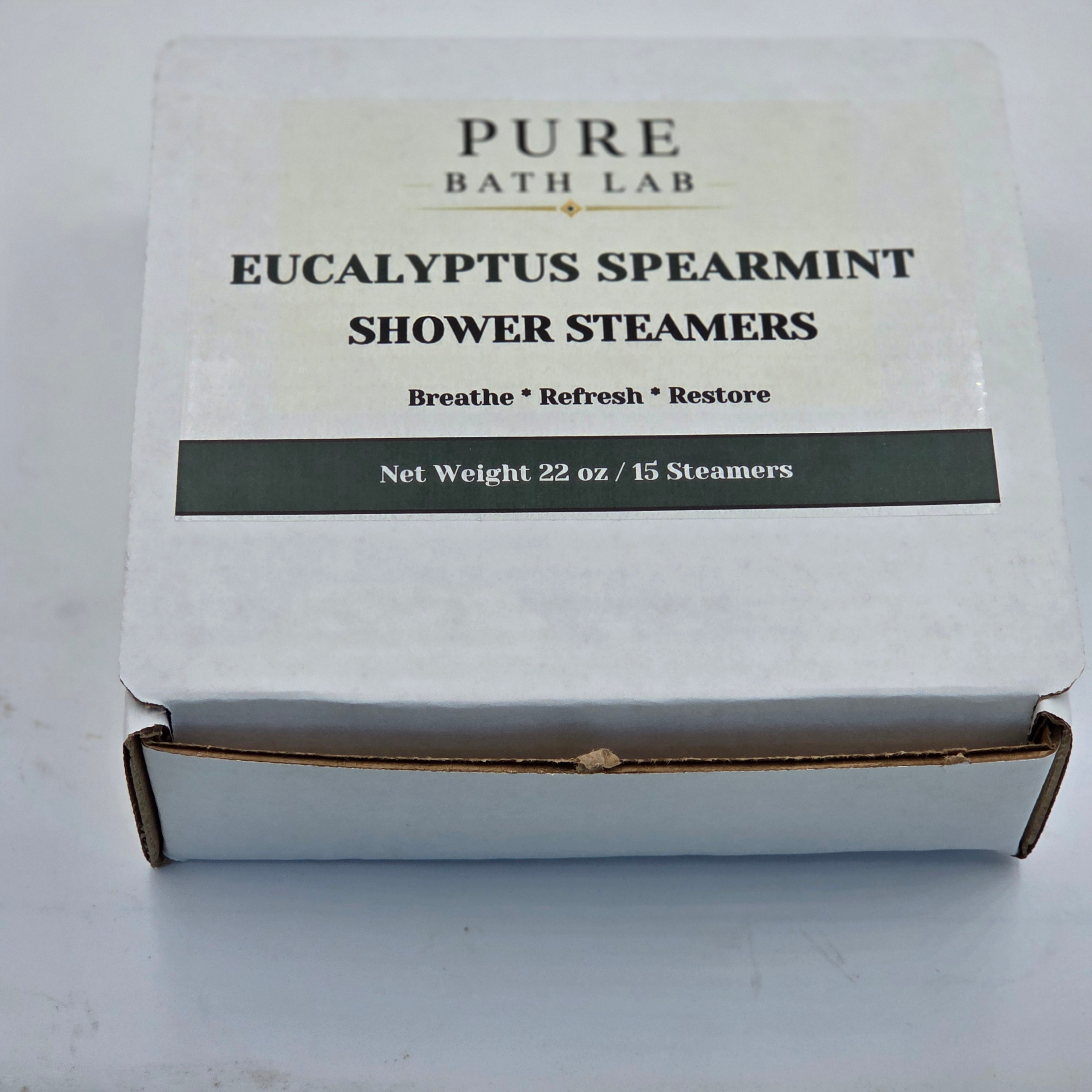Eucalyptus Mint - Breathe Easy Shower Steamers - Sinus Relief Eucalyptus Menthol (15 count)
