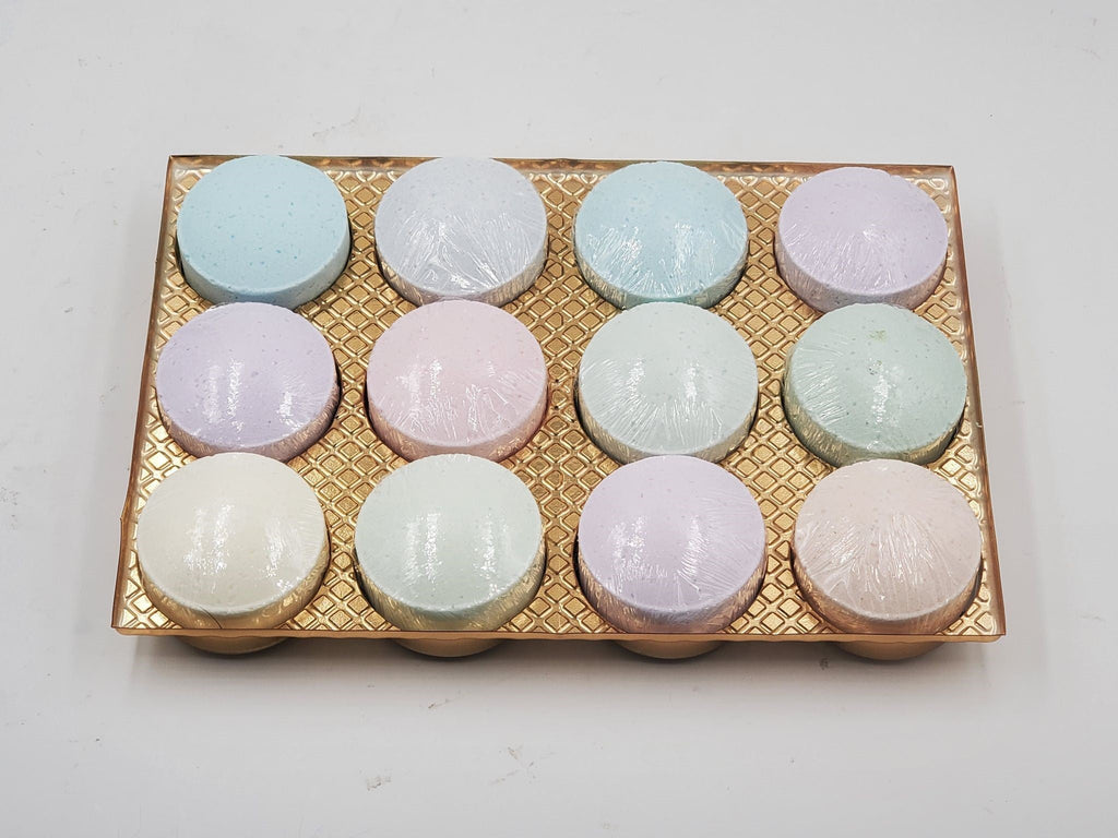 12 Aromatherapy Shower Steamers - NEWEST - Most Popular scents - 100% Essential Oil Blends - individually wrapped 1.6 oz each by Spa Pure