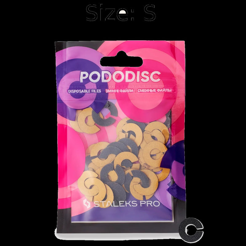 STALEKS PRO EXPERT UMBRELLA PODODISC RINGLIKE DISPOSABLE FILES SIZE S 15 MM DIAMETER REFILL PADS FOR PEDICURE DISC 50 PCS PDFR-15- STALEKS™ by kvadrat store