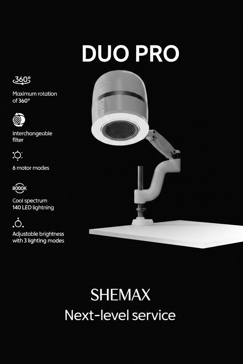 Shemax Duo Pro - Professional nail dust collector by kvadrat store