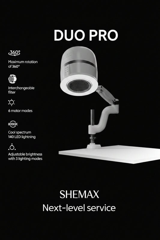 Shemax Duo Pro - Professional nail dust collector by kvadrat store