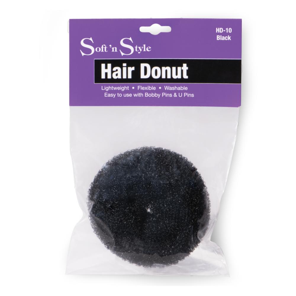 Soft 'N Style Hair Donut - Black by Beauty Supply 123 Outlet