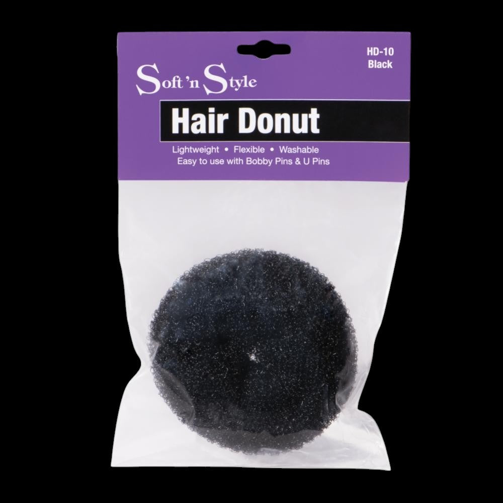 Soft 'N Style Hair Donut - Black by Beauty Supply 123 Outlet