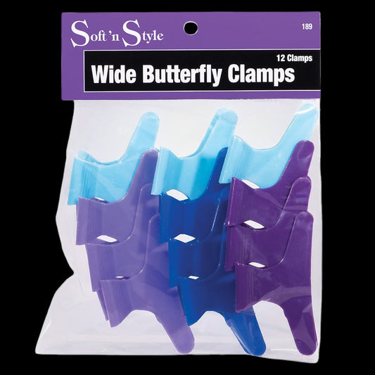 Soft 'N Style 3" Butterfly Clamps by Beauty Supply 123 Outlet