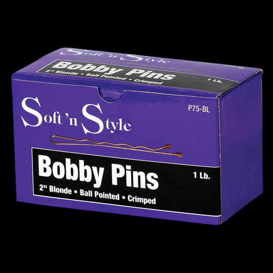 Soft 'N Style 2" Blonde Bobby Pins - 1lb by Beauty Supply 123 Outlet