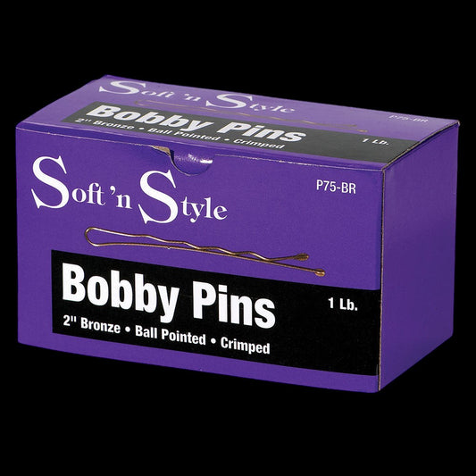 Soft 'N Style 2" Bronze Bobby Pins - 1lb by Beauty Supply 123 Outlet
