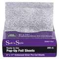 Soft 'N Style Embossed Pop-Up Hair Foil Sheets - 5" x 11" - 200ct by Beauty Supply 123 Outlet
