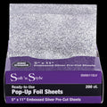 Soft 'N Style Embossed Pop-Up Hair Foil Sheets - 5" x 11" - 200ct by Beauty Supply 123 Outlet