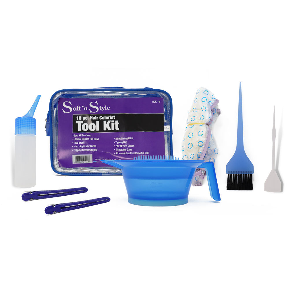 Soft 'N Style Hair Colorist Kit, 10pc by Beauty Supply 123 Outlet