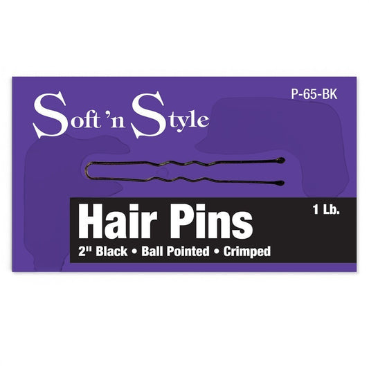 Soft 'N Style Hair Pin Box 2lbs - Black by Beauty Supply 123 Outlet