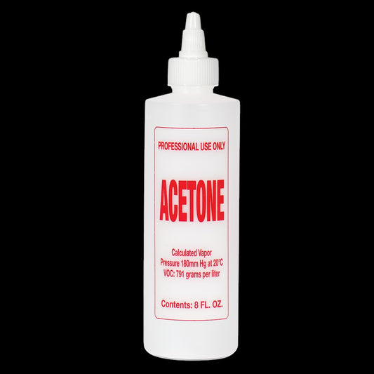 Soft 'N Style Imprinted Acetone Bottle - 8oz by Beauty Supply 123 Outlet